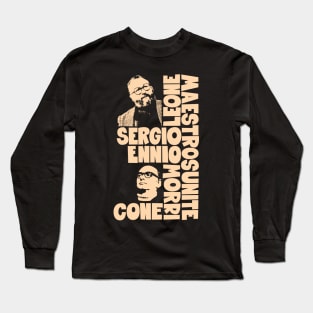 Sergio Leone and Enio Morricone - Dollars Trilogy Long Sleeve T-Shirt